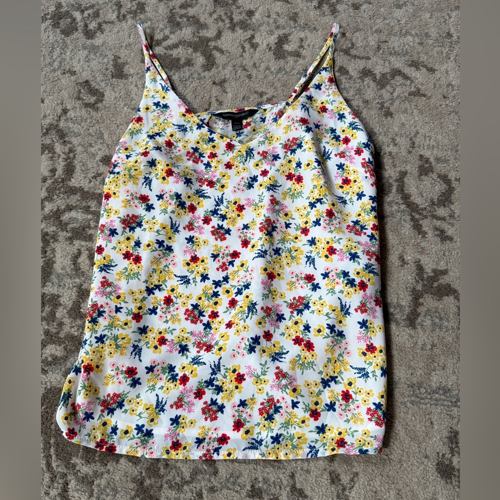 Banana Republic Floral Camisole XXSP Petite
